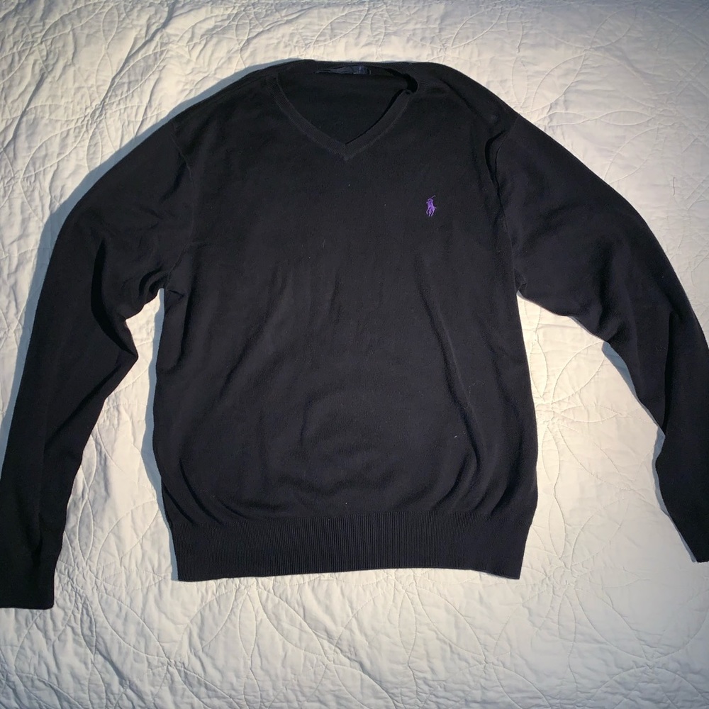 Polo V-neck sweater
